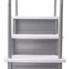 Select Anti-Slip in-Pool Steps | Gray | for Above Ground Swimming Pools | Can Mount to Decks 48" to 54" H | Safety Stairs Capacity Up to 300 lbs
