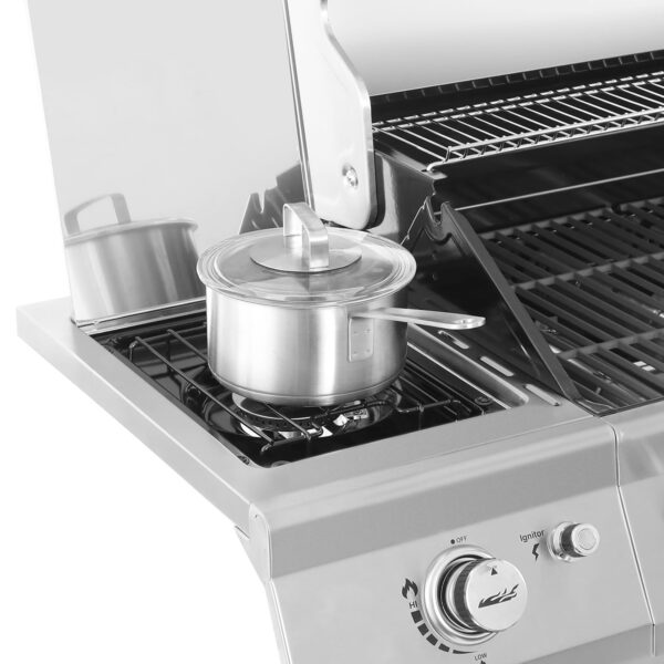 Royal Gourmet GA6402S Stainless Steel Gas Grill, Premier 6-Burner Propane Grill with Sear Burner and Side Burner, 74,000 BTU, Cabinet Style, Outdoor BBQ Party Grill, Silver