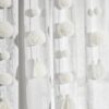 Lush Decor Boho Pom Pom Tassel Linen Window Curtain Panel (Single)