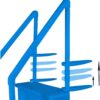 Select Anti-Slip in-Pool Steps | Gray | for Above Ground Swimming Pools | Can Mount to Decks 48" to 54" H | Safety Stairs Capacity Up to 300 lbs