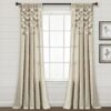 Lush Decor Boho Pom Pom Tassel Linen Window Curtain Panel (Single)
