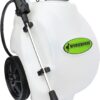 Workhorse Sprayers LG05SS Rechargeable 5-Gallon Portable Garden Sprayer with Wheels, Adjustable Nozzle, White