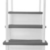 Select Anti-Slip in-Pool Steps | Gray | for Above Ground Swimming Pools | Can Mount to Decks 48" to 54" H | Safety Stairs Capacity Up to 300 lbs
