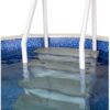 Select Anti-Slip in-Pool Steps | Gray | for Above Ground Swimming Pools | Can Mount to Decks 48" to 54" H | Safety Stairs Capacity Up to 300 lbs