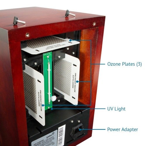 Ivation 5-in-1 HEPA Air Purifier & Ozone Generator, Ionizer & Deodorizer for Up to 3,700 Sq/Ft Included HEPA, Carbon and Photocatalytic Filters, with UV Light and Negative Ion Generator